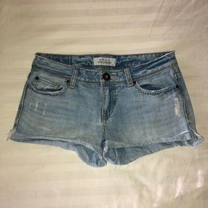 Aeropostale Juniors Denim distressed shorts